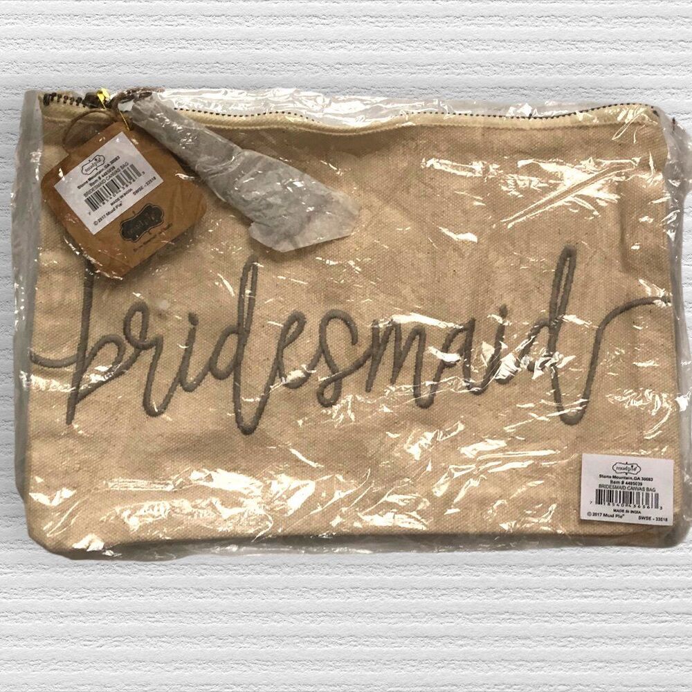 Mud Pie Bridesmaid Canvas Bag
